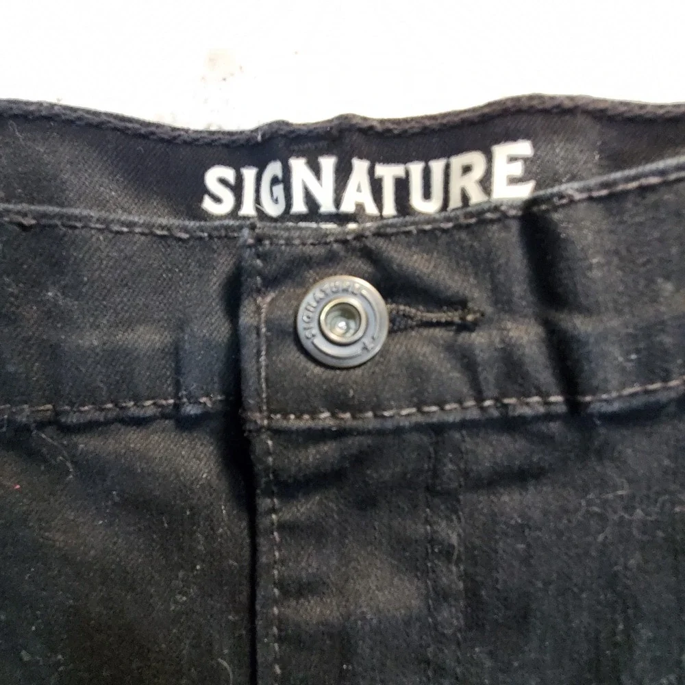Levi Struss Jeans Mens 38x30 Slim Black Famous Riveted Strength
